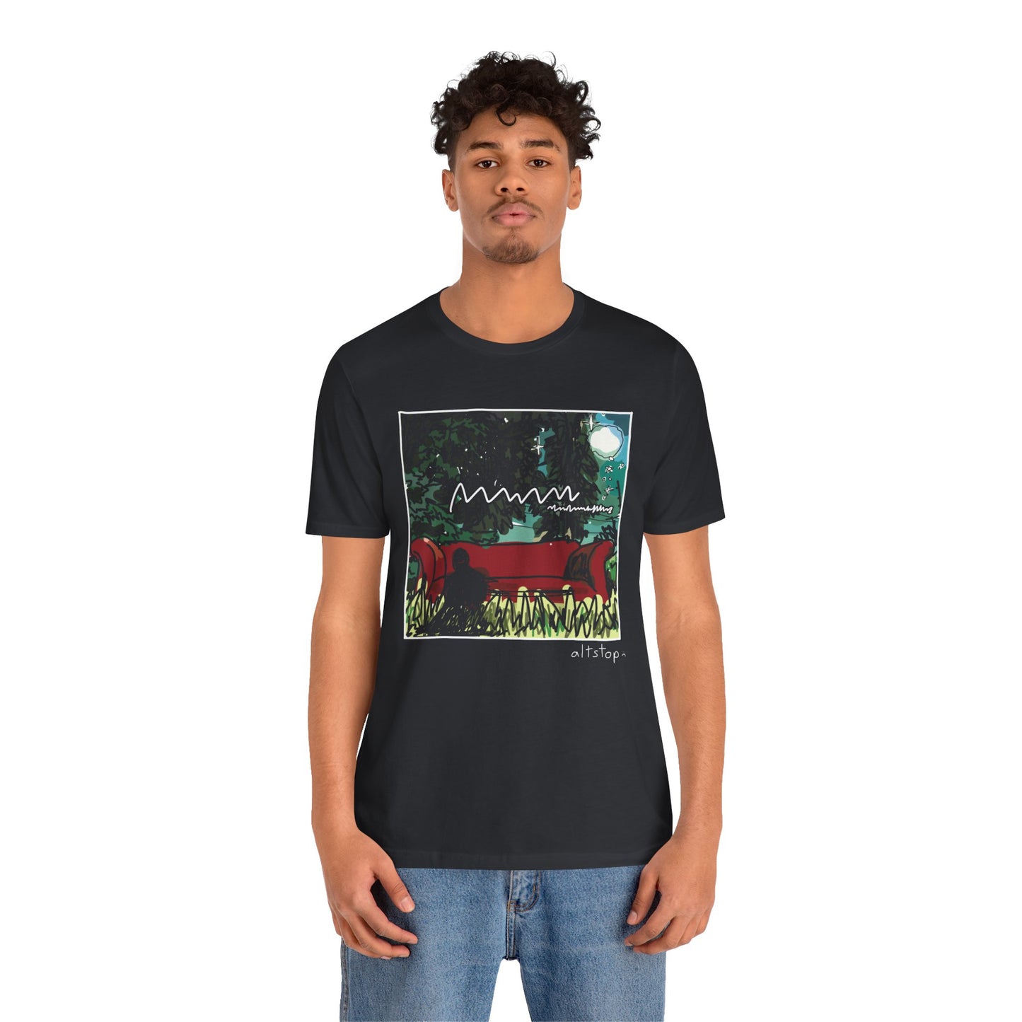 couch in the yard deluxe tee