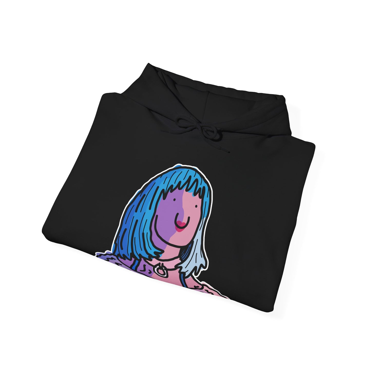 blue hair lands deluxe hoodie