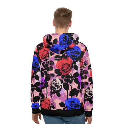 warhol roses hoodie