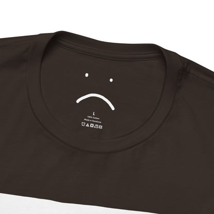 girl in a mask with a tall spooky fella tee