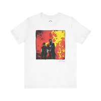 catboi on fire deluxe tee