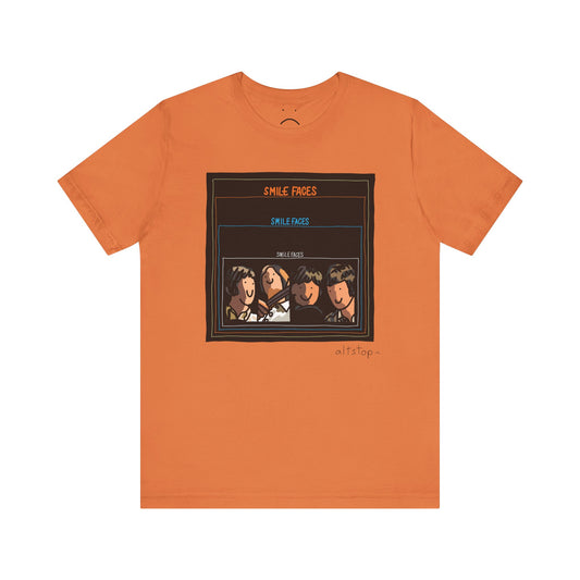smile faces deluxe tee