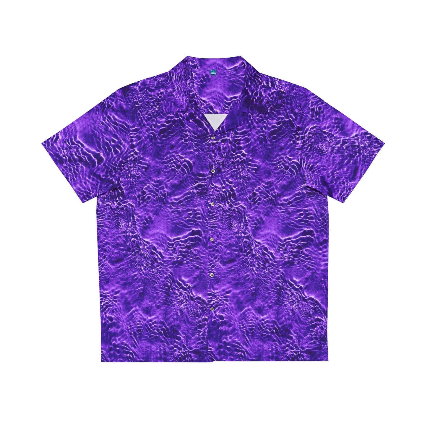 purple ripple hawaiian shirt