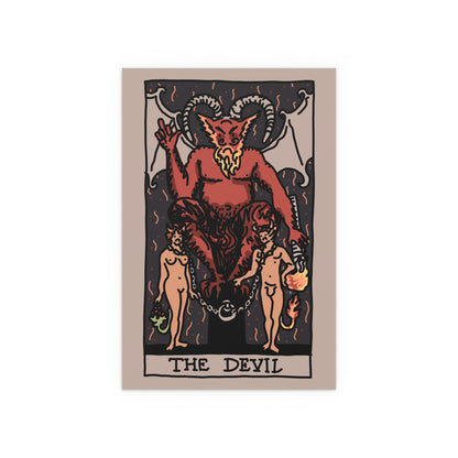 devil tarot card poster