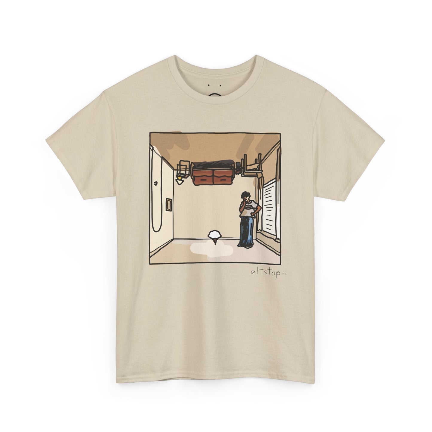 upside down house deluxe tee