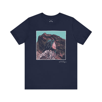 blue hair lands deluxe tee