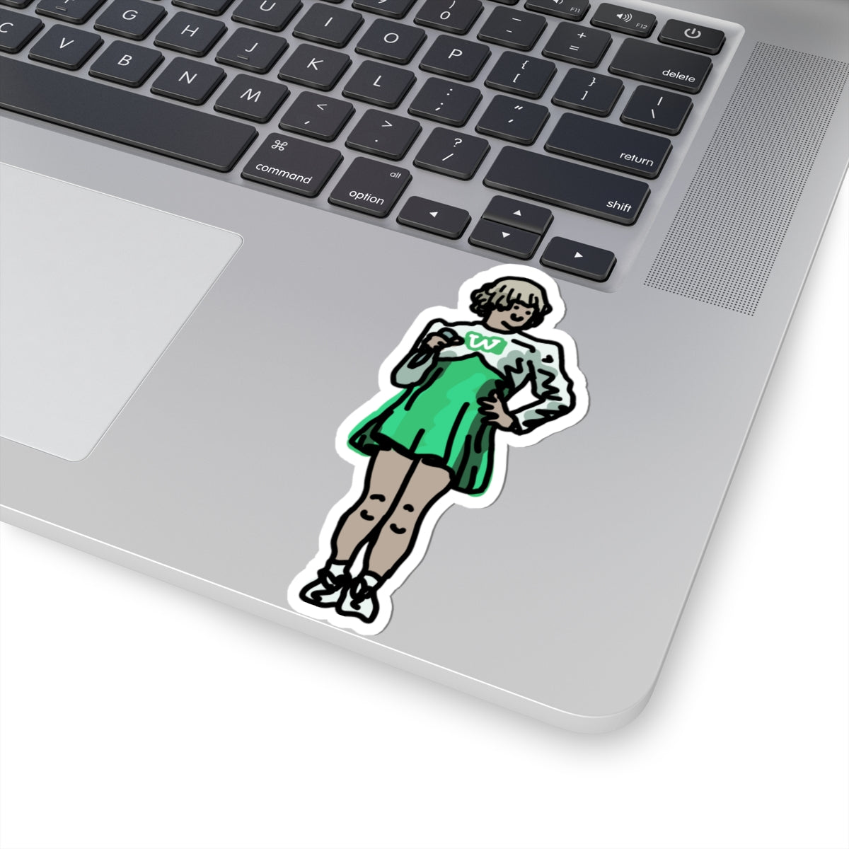 cheerleader G sticker