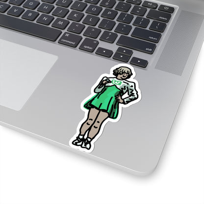 cheerleader G sticker