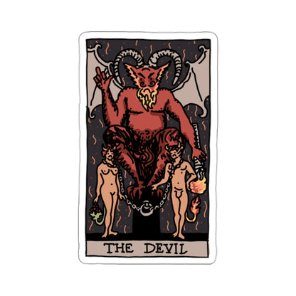 the devil tarot card sticker