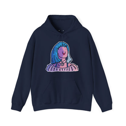 blue hair lands deluxe hoodie