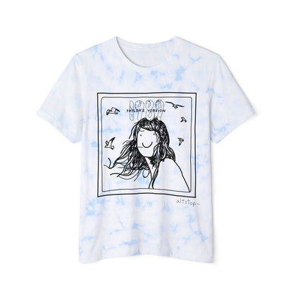 tie dye seagull woman tee