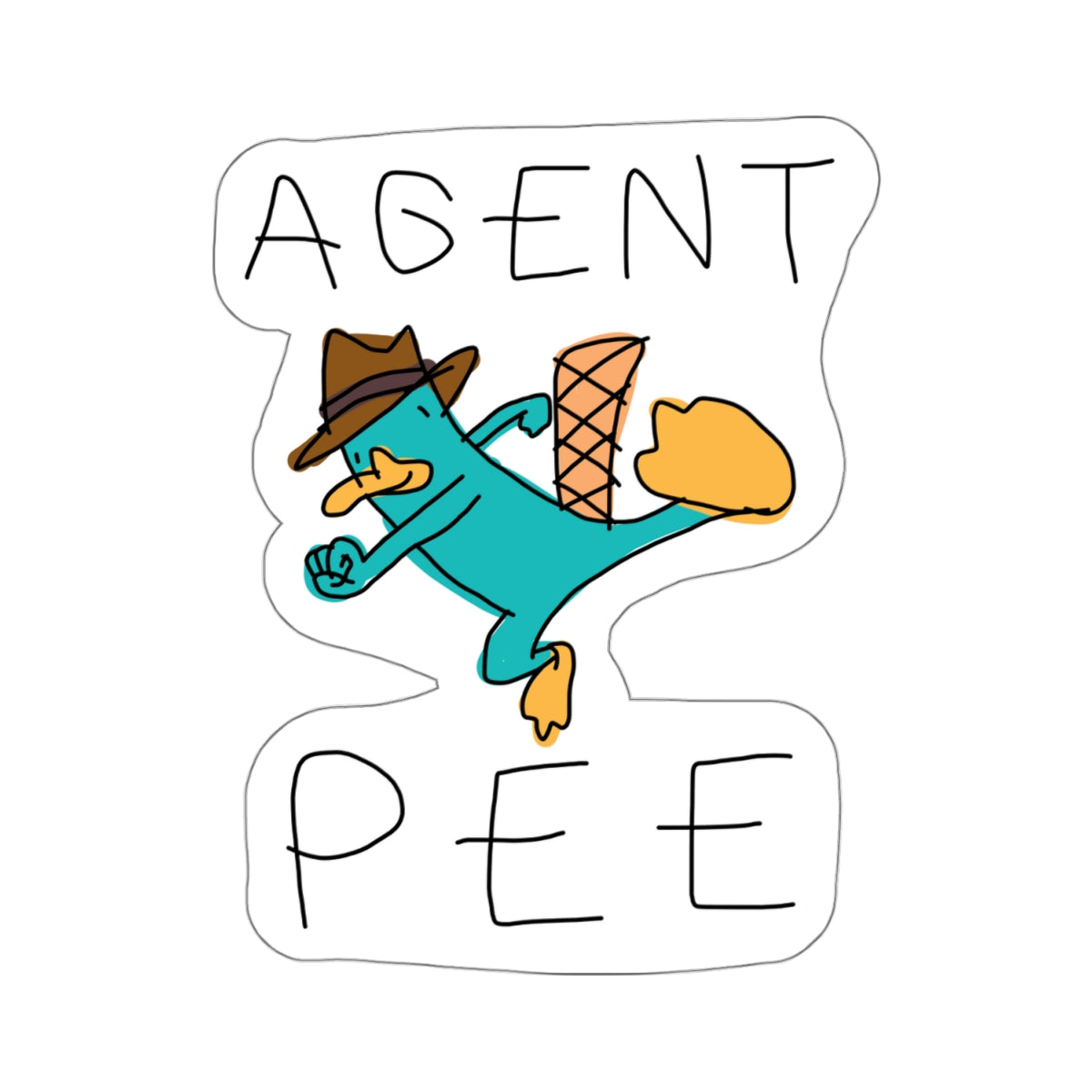 agent pee sticker