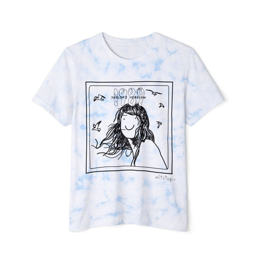 tie dye seagull woman tee