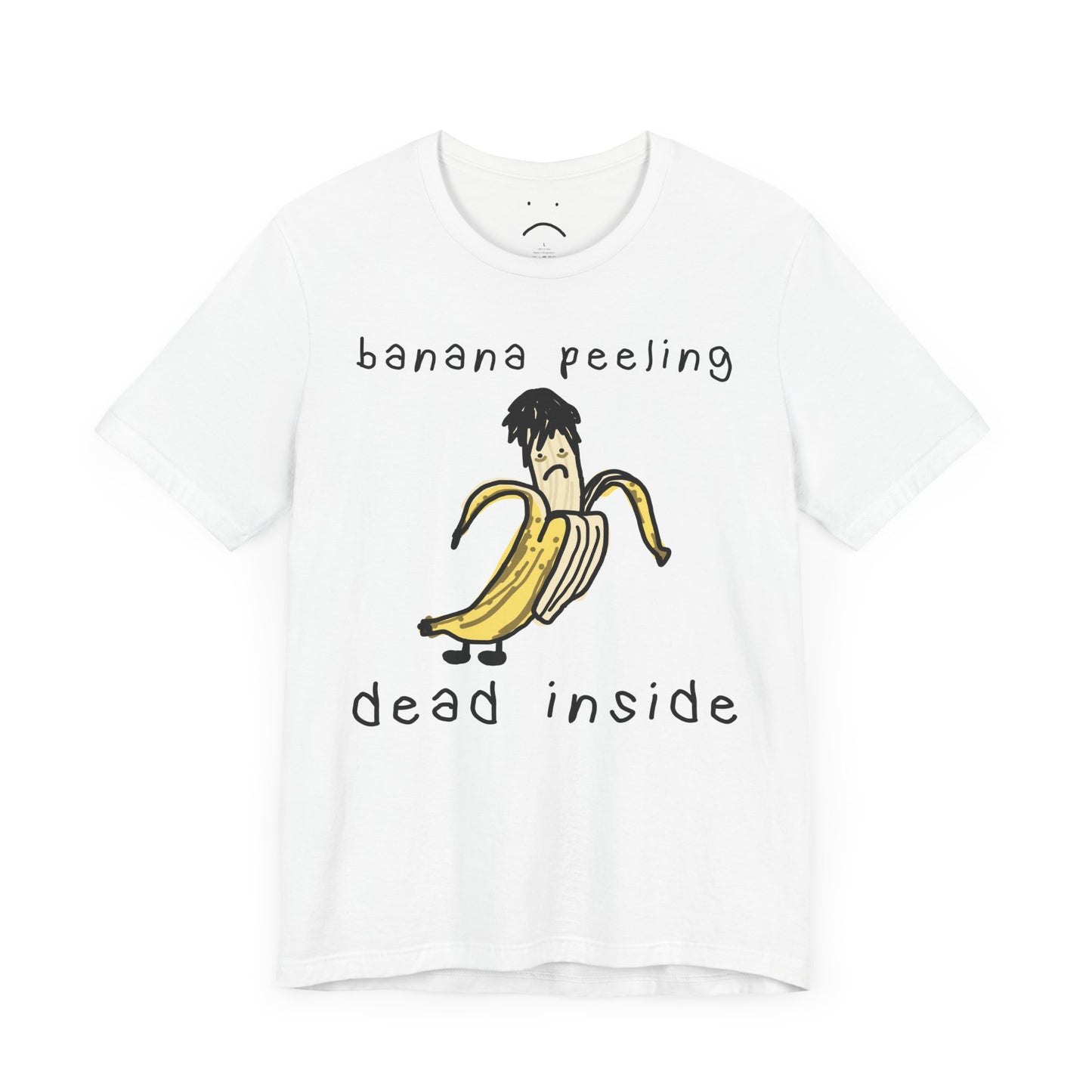 banana peeling dead inside tee