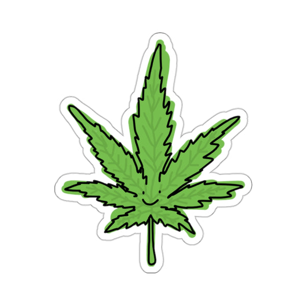 weed leaf sticker