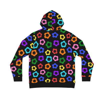 happy flowers rainbow hoodie