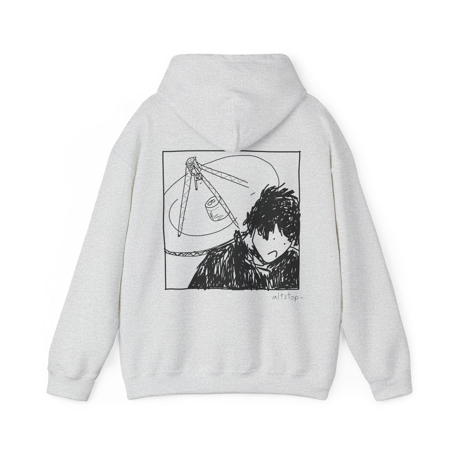 sad boi with a satellite dish hoodie