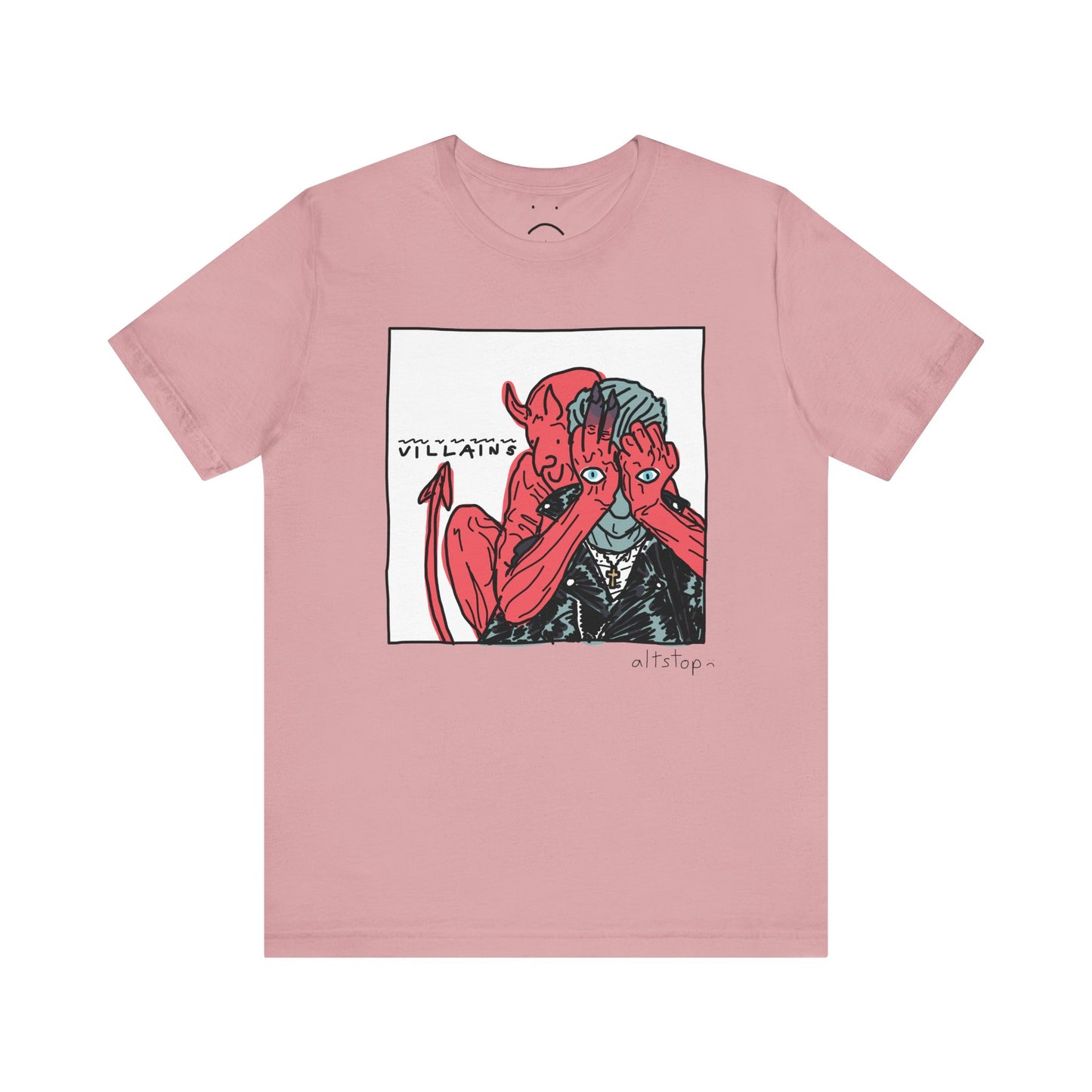 devil with eyeball hands deluxe tee