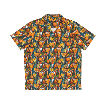 cubist orange drank hawaiian shirt