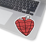 heart grenade sticker